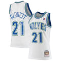 Minnesota Timberwolves Kevin Garnett Mitchell & Ness 1995/96 Hardwood Classics Swingman Jersey - White