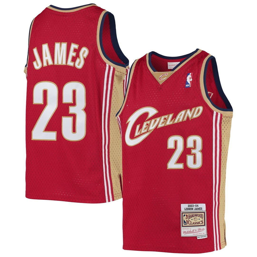 Cleveland Cavaliers LeBron James Mitchell & Ness Youth 2008 - 09 Hardwood Classics Swingman Jersey - Navy