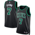 Boston Celtics Jaylen Brown Jordan Brand Unisex Swingman Jersey - Statement Edition - Black