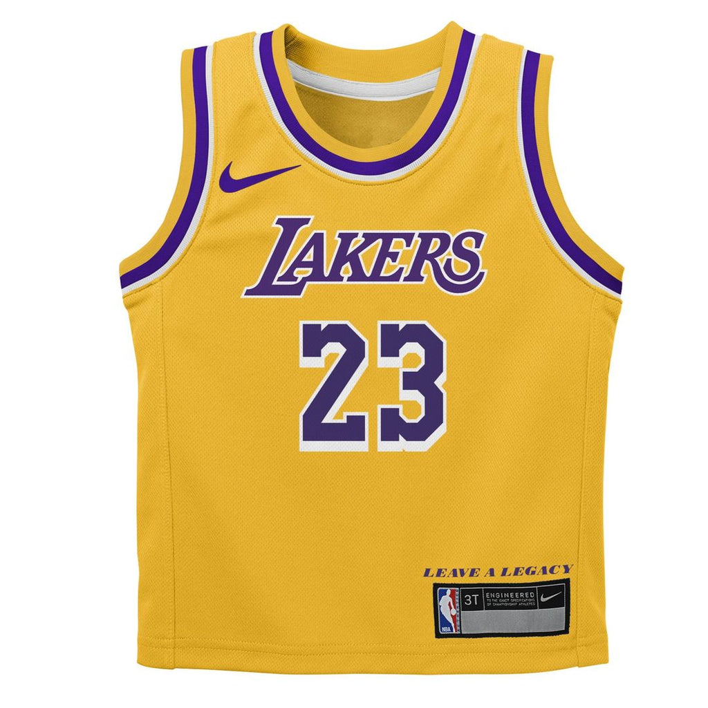 Los Angeles Lakers LeBron James Nike Preschool Dri - FIT Swingman Player Jersey - Icon Edition - Gold