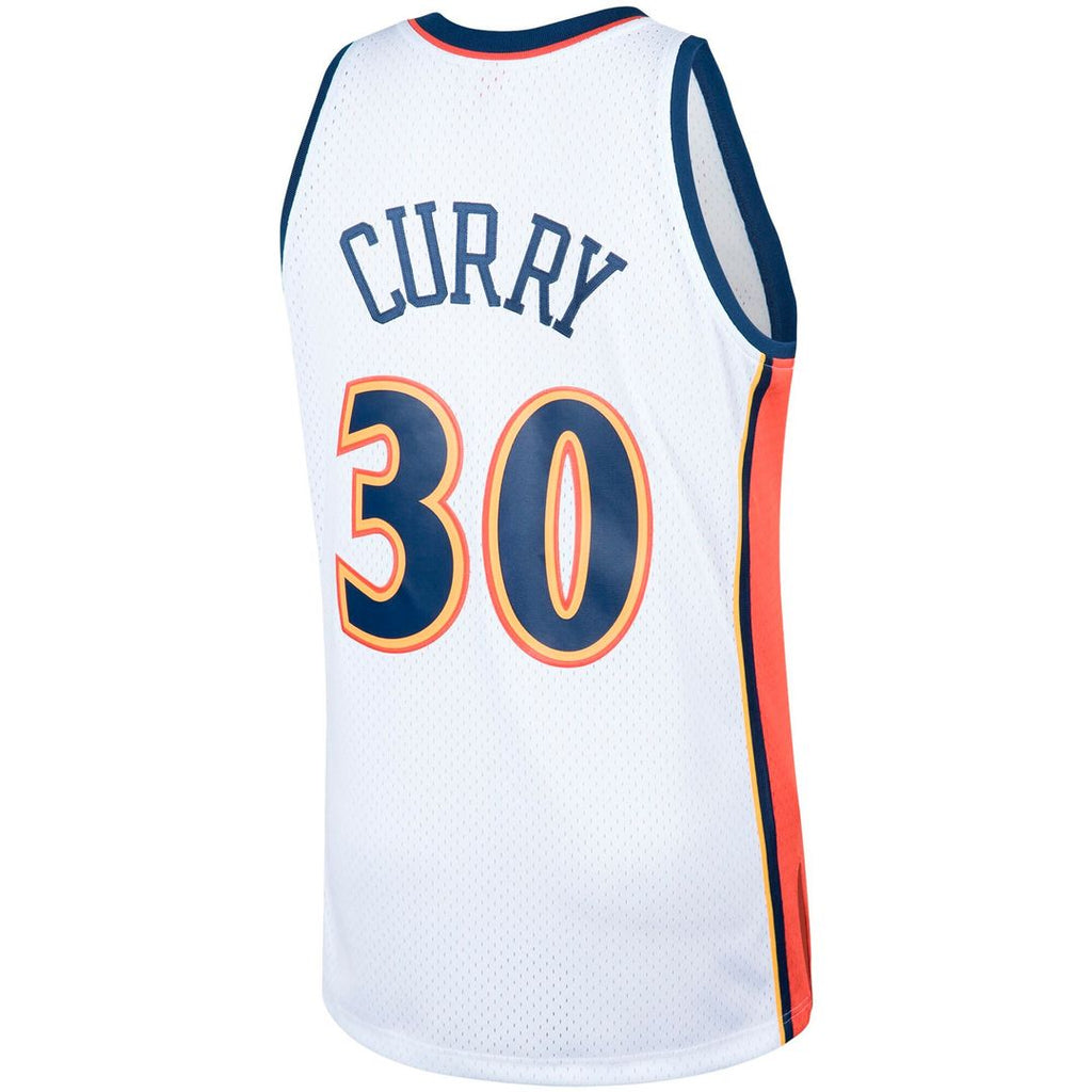 Golden State Warriors Stephen Curry Mitchell & Ness Hardwood Classics Swingman Jersey - Orange