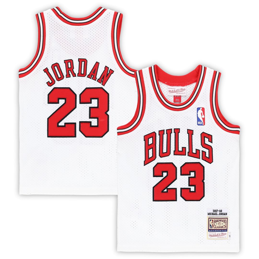 Chicago Bulls Michael Jordan Mitchell & Ness Toddler 1997/98 Hardwood Classics Authentic Jersey - White