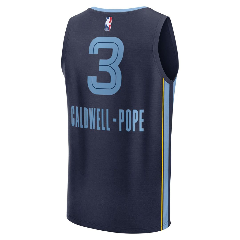 Memphis Grizzlies Kentavious Caldwell - Pope Fanatics Fast Break Replica Player Jersey - Icon Edition - Navy
