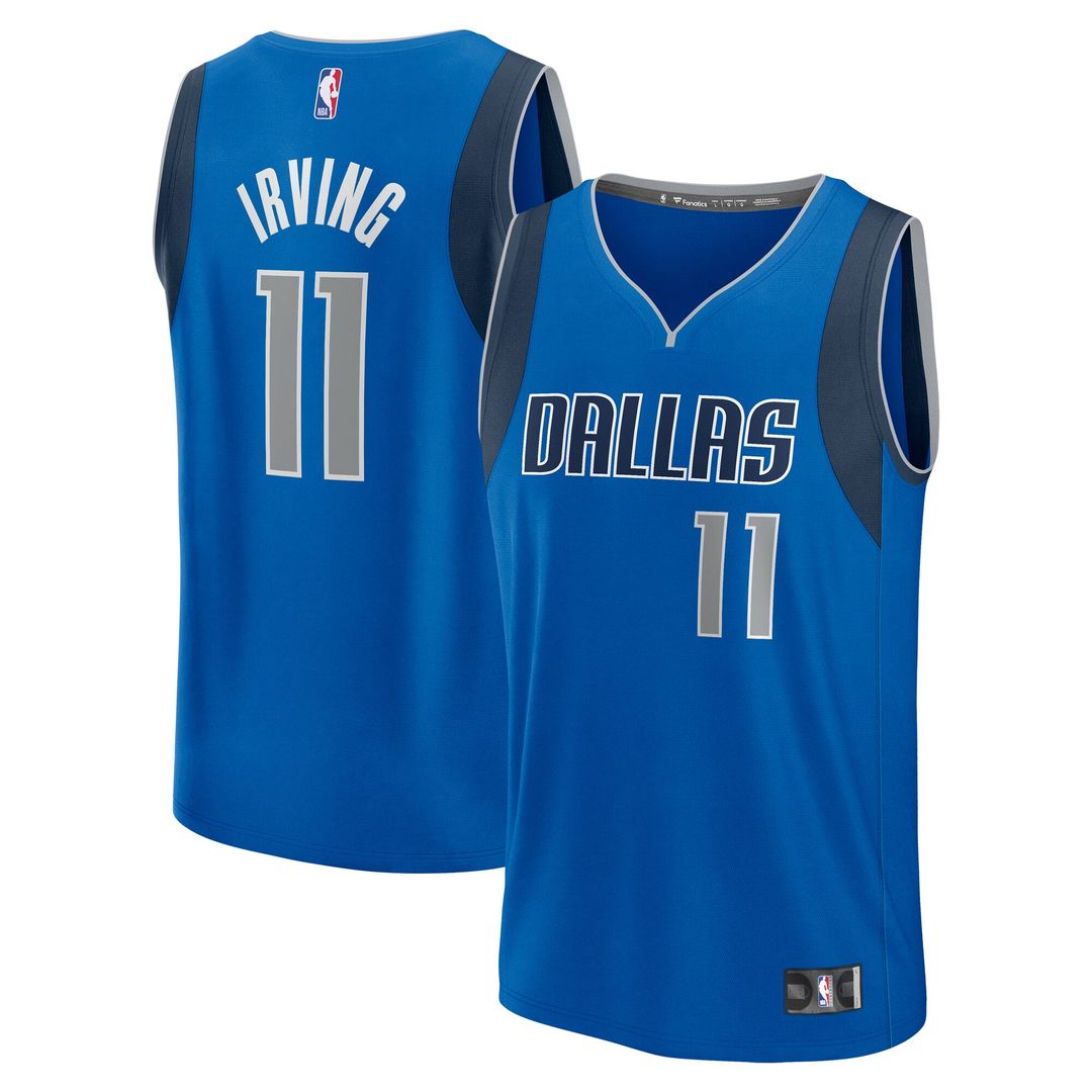 Dallas Mavericks Kyrie Irving Fanatics Youth Fast Break Replica Player Jersey - Icon Edition - Blue