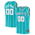 Charlotte Hornets Fanatics Fast Break Replica Custom Jersey - Icon Edition - Teal