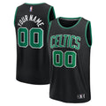 Boston Celtics Fanatics Fast Break Custom Jersey - Statement Edition - Black