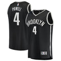 Brooklyn Nets Drake Powell Fanatics Youth Fast Break Replica Jersey - Black - Icon Edition