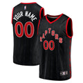Toronto Raptors Fanatics Fast Break Replica Custom Jersey Black - Statement Edition