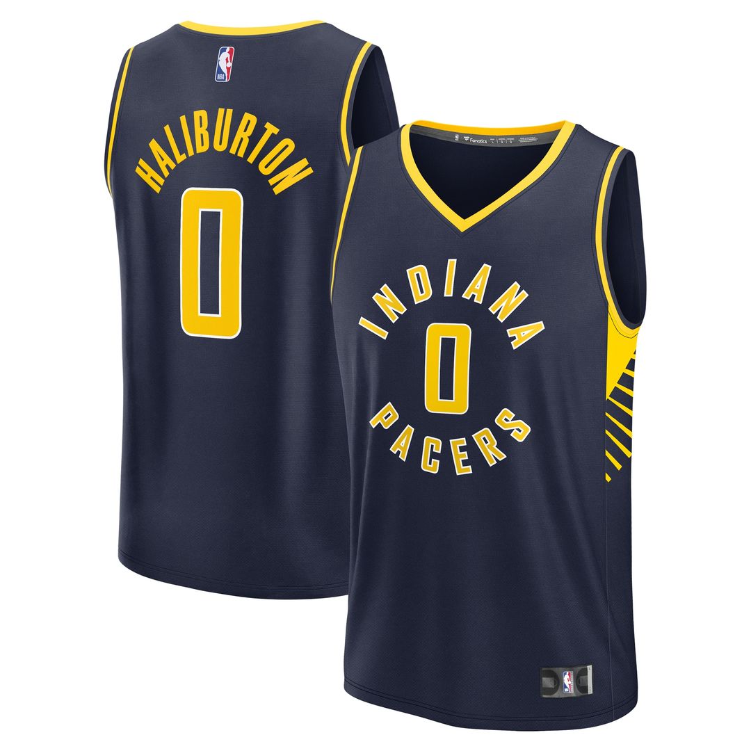 Indiana Pacers Tyrese Haliburton Fanatics Youth Fast Break Replica Player Jersey - Icon Edition - Navy