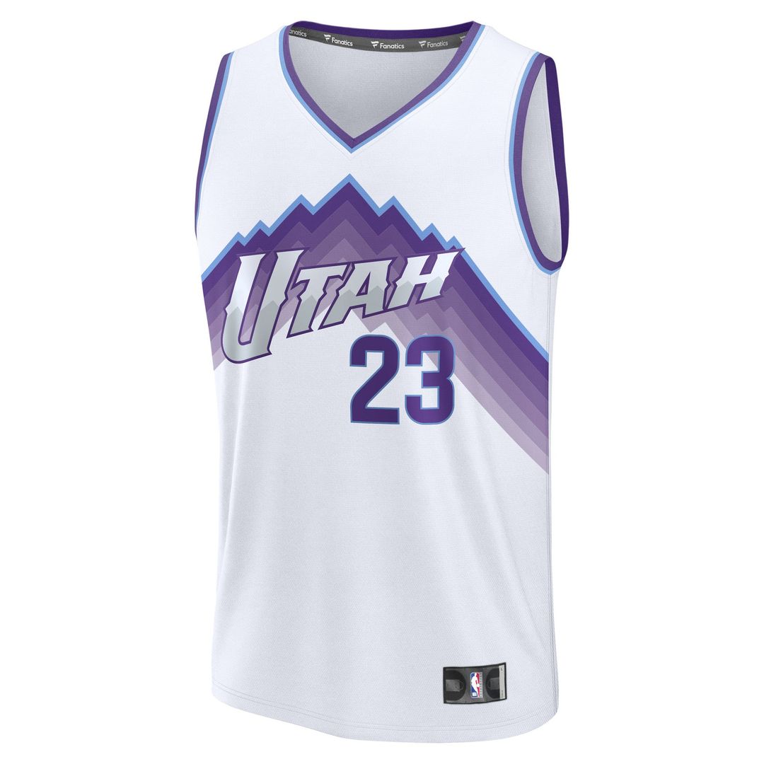 Utah Jazz Lauri Markkanen Fanatics Youth Fast Break Replica Jersey - Association Edition - White
