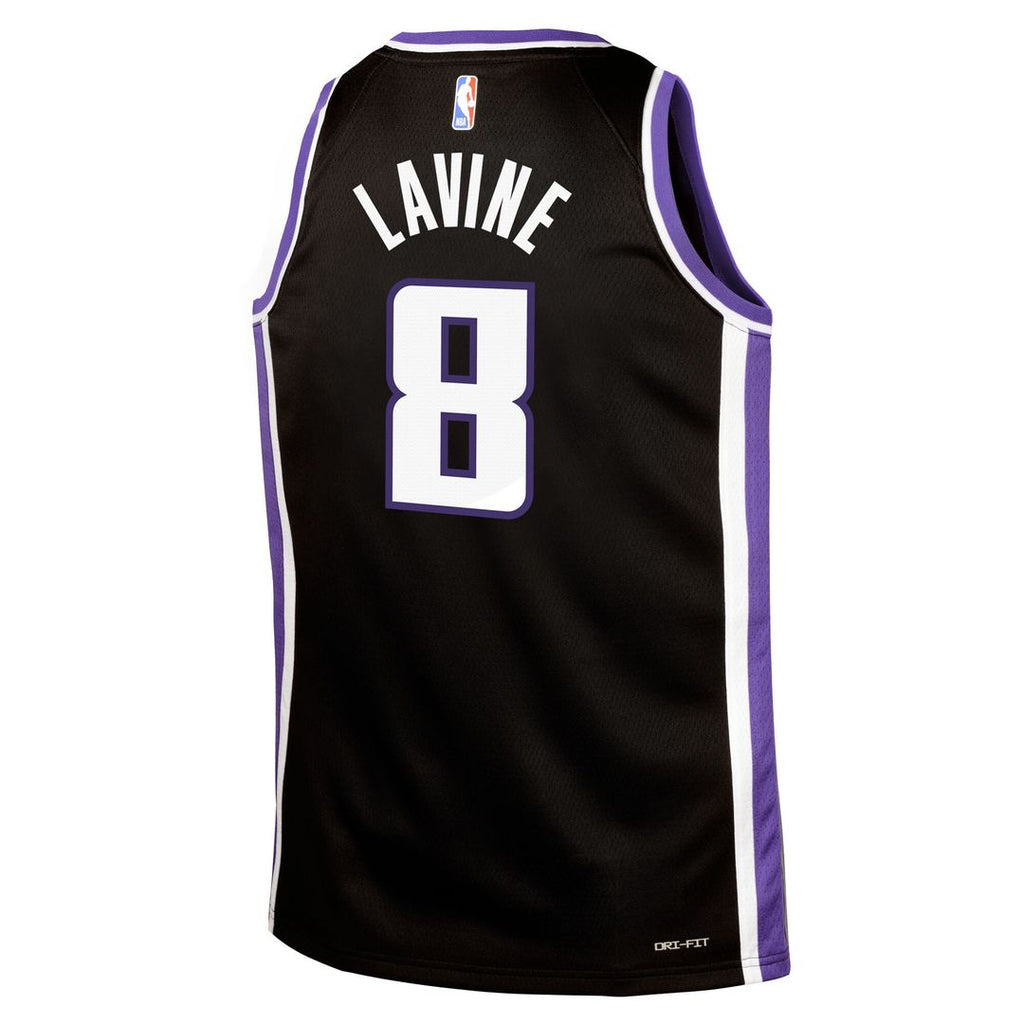 Sacramento Kings Zach LaVine Nike Youth Swingman Jersey - Icon Edition - Black