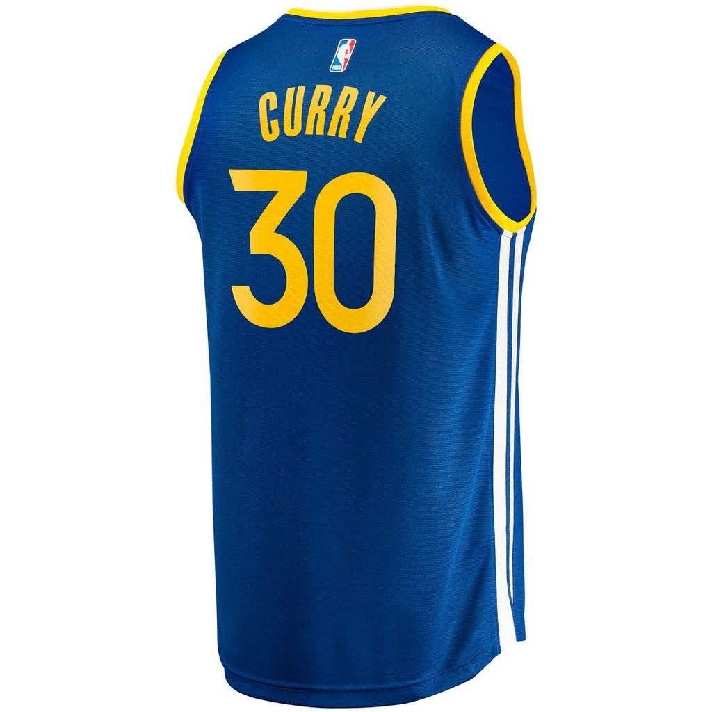 Golden State Warriors Stephen Curry Fanatics Fast Break Replica Jersey - Icon Edition - Royal