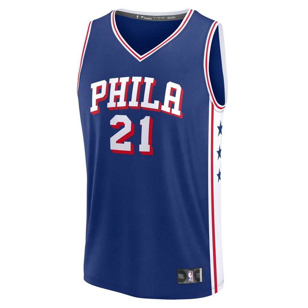 Philadelphia 76ers Joel Embiid Fanatics Fast Break Replica Player Jersey - Icon Edition - Royal