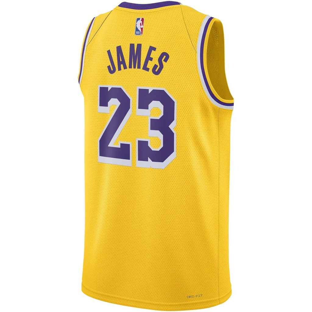 Los Angeles Lakers LeBron James Nike Unisex Swingman Jersey - Icon Edition - Gold