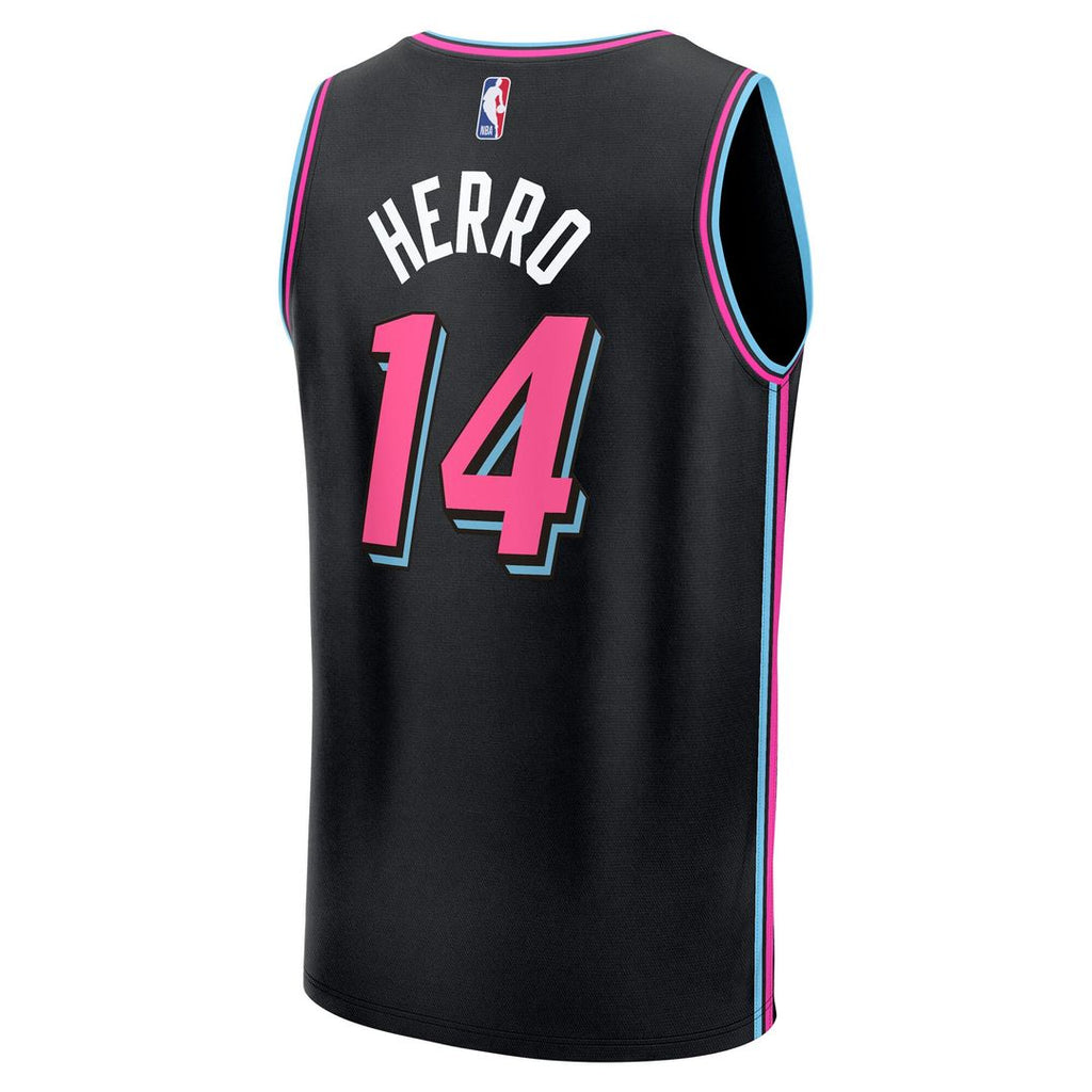 Miami Heat Tyler Herro Fanatics 2025/26 City Edition Fast Break Jersey - Black
