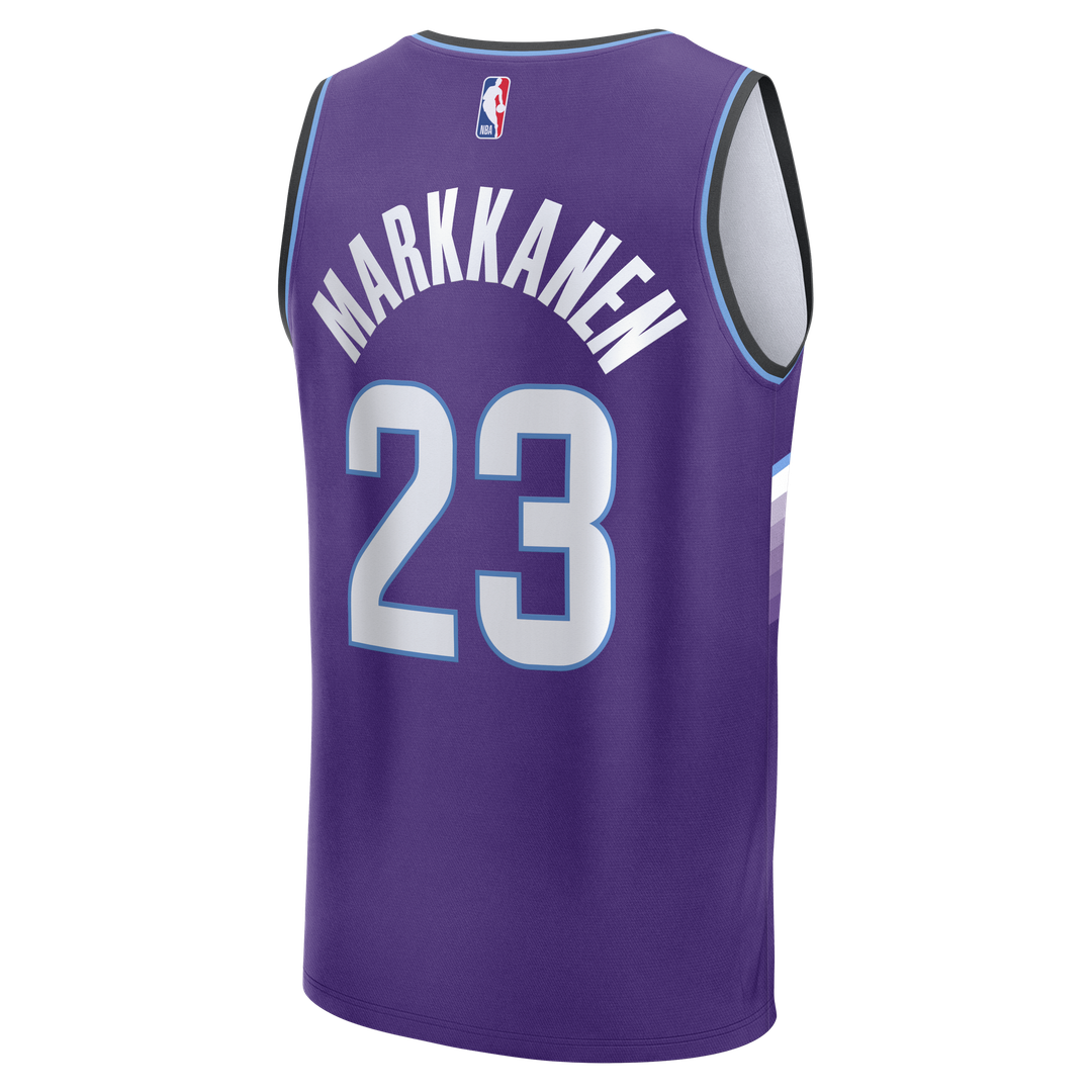 Utah Jazz Lauri Markkanen Fanatics Fast Break Replica Jersey - Icon Edition - Purple