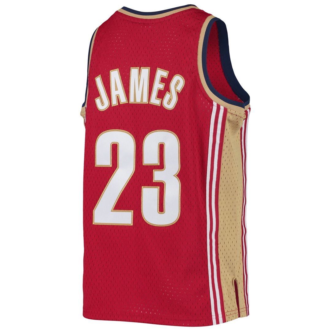 Cleveland Cavaliers LeBron James Mitchell & Ness Youth 2008 - 09 Hardwood Classics Swingman Jersey - Navy