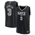 San Antonio Spurs Keldon Johnson Fanatics Fast Break Replica Player Jersey - Statement Edition - Black