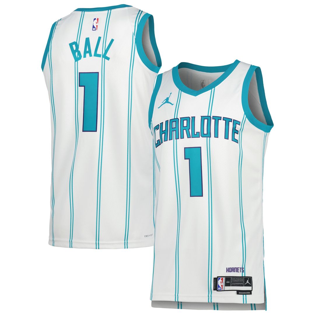 Charlotte Hornets LaMelo Ball Jordan Brand Unisex Swingman Jersey - Icon Edition - Teal