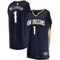 New Orleans Pelicans Zion Williamson Fanatics Fast Break Replica Jersey Navy - Icon Edition