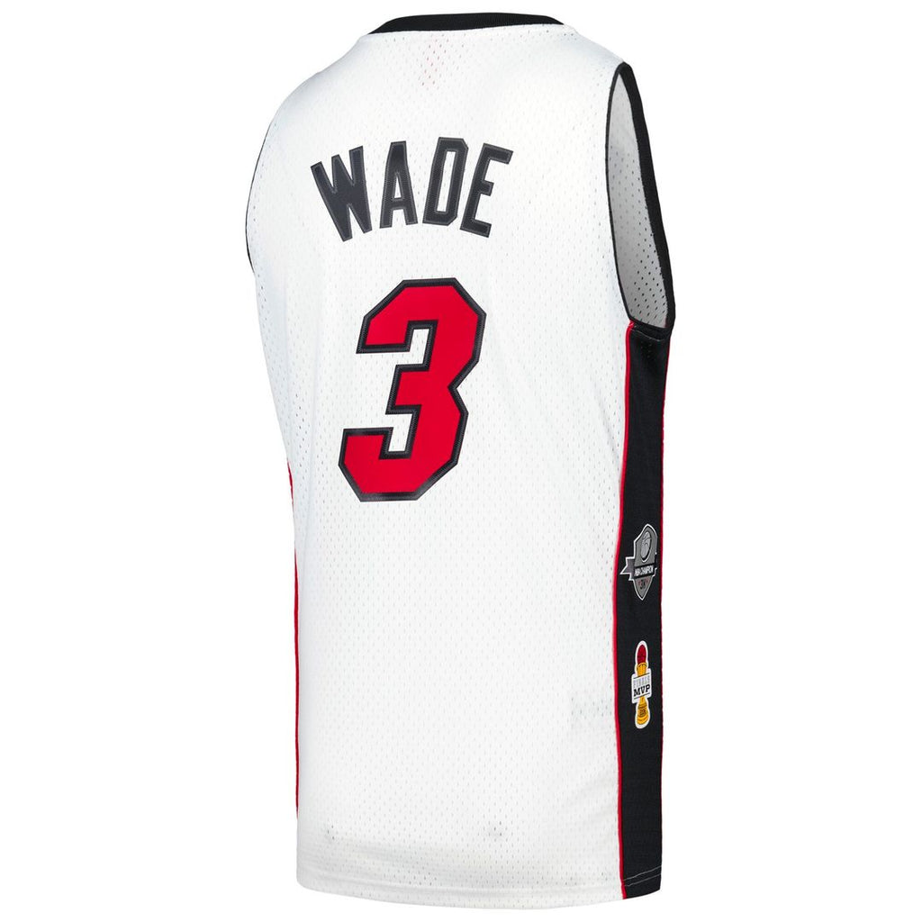 Miami Heat Dwyane Wade Mitchell & Ness Unisex Hall of Fame Class of 2023 Throwback Swingman Jersey - White