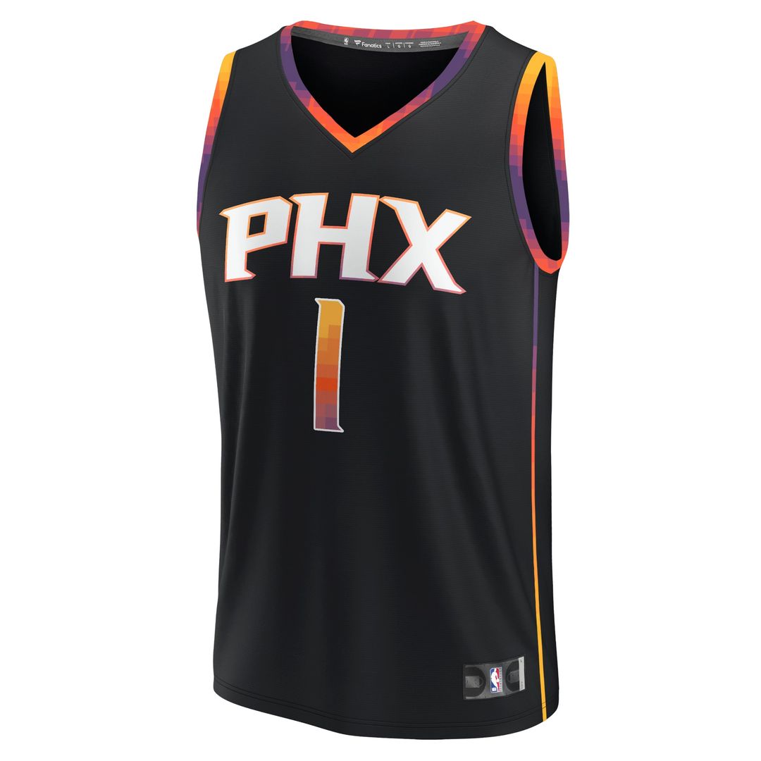 Phoenix Suns Devin Booker Fanatics Fast Break Replica Player Jersey - Statement Edition - Black