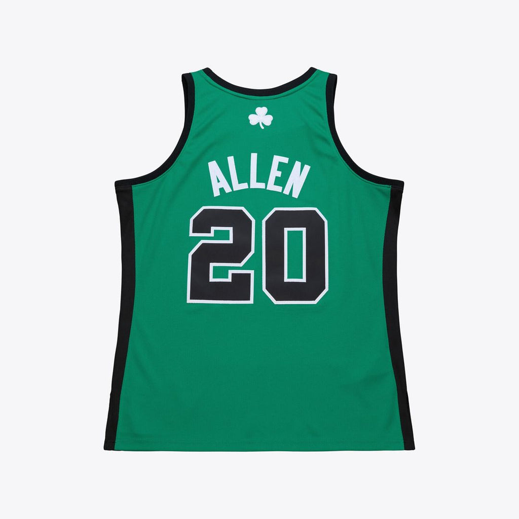 Boston Celtics Ray Allen Mitchell & Ness 2007 - 08 Hardwood Classics Authentic Jersey - Kelly Green