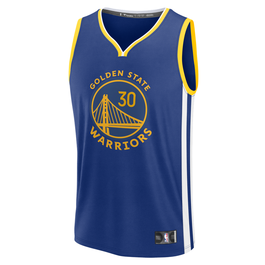 Golden State Warriors Stephen Curry Fanatics Fast Break Replica Jersey - Icon Edition - Royal