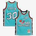 Scottie Pippen 1996 NBA All - Star Game Mitchell & Ness Youth Hardwood Classics Swingman Jersey - Teal
