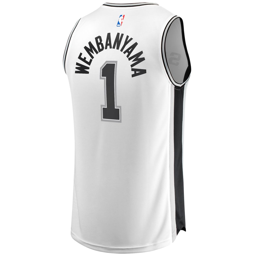 San Antonio Spurs Victor Wembanyama Fanatics Youth Fast Break Replica Player Jersey - Association Edition - White
