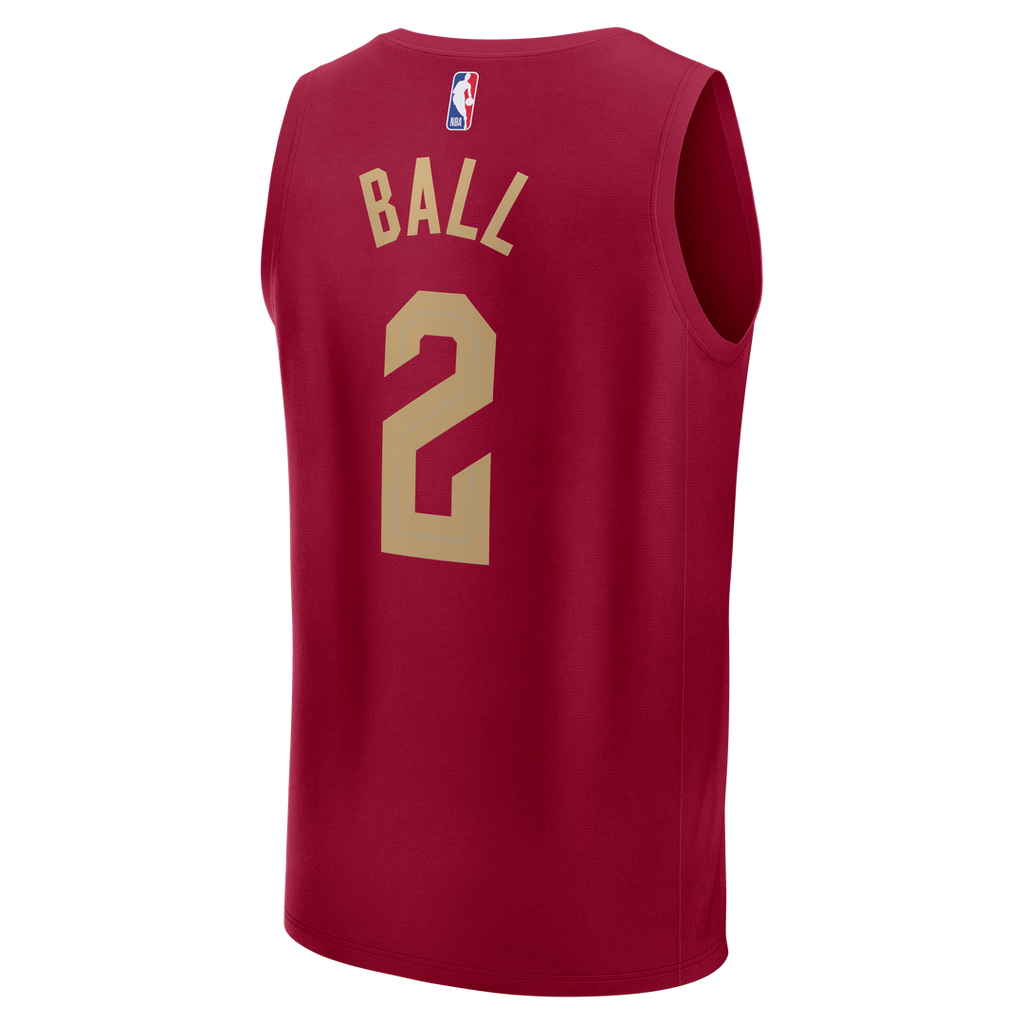 Cleveland Cavaliers Lonzo Ball Fanatics Fast Break Replica Jersey - Wine - Icon Edition