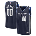 Dallas Mavericks Fanatics Fast Break Custom Jersey - Statement Edition - Navy