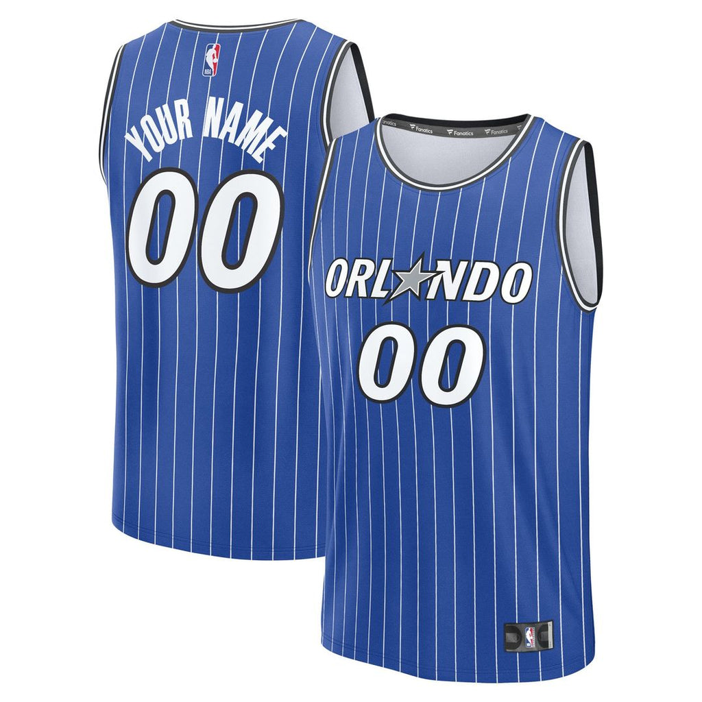 Orlando Magic Fanatics Fast Break Replica Custom Jersey - Icon Edition - Blue