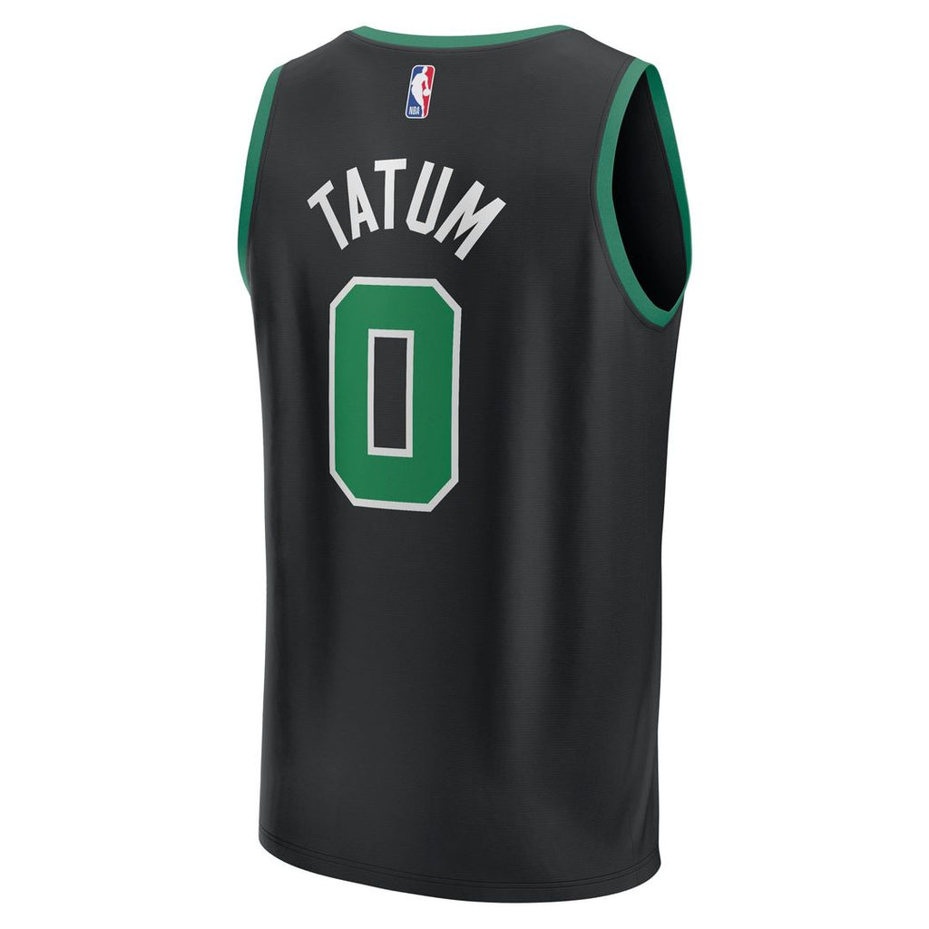Boston Celtics Jayson Tatum Fanatics Youth Fast Break Replica Player Jersey - Statement Edition - Black