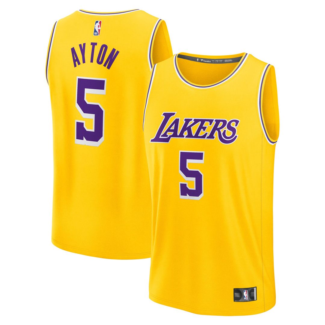 Los Angeles Lakers Deandre Ayton Fanatics Youth Fast Break Replica Player Jersey - Icon Edition - Gold