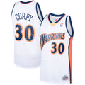 Golden State Warriors Stephen Curry Mitchell & Ness Hardwood Classics Swingman Jersey - White