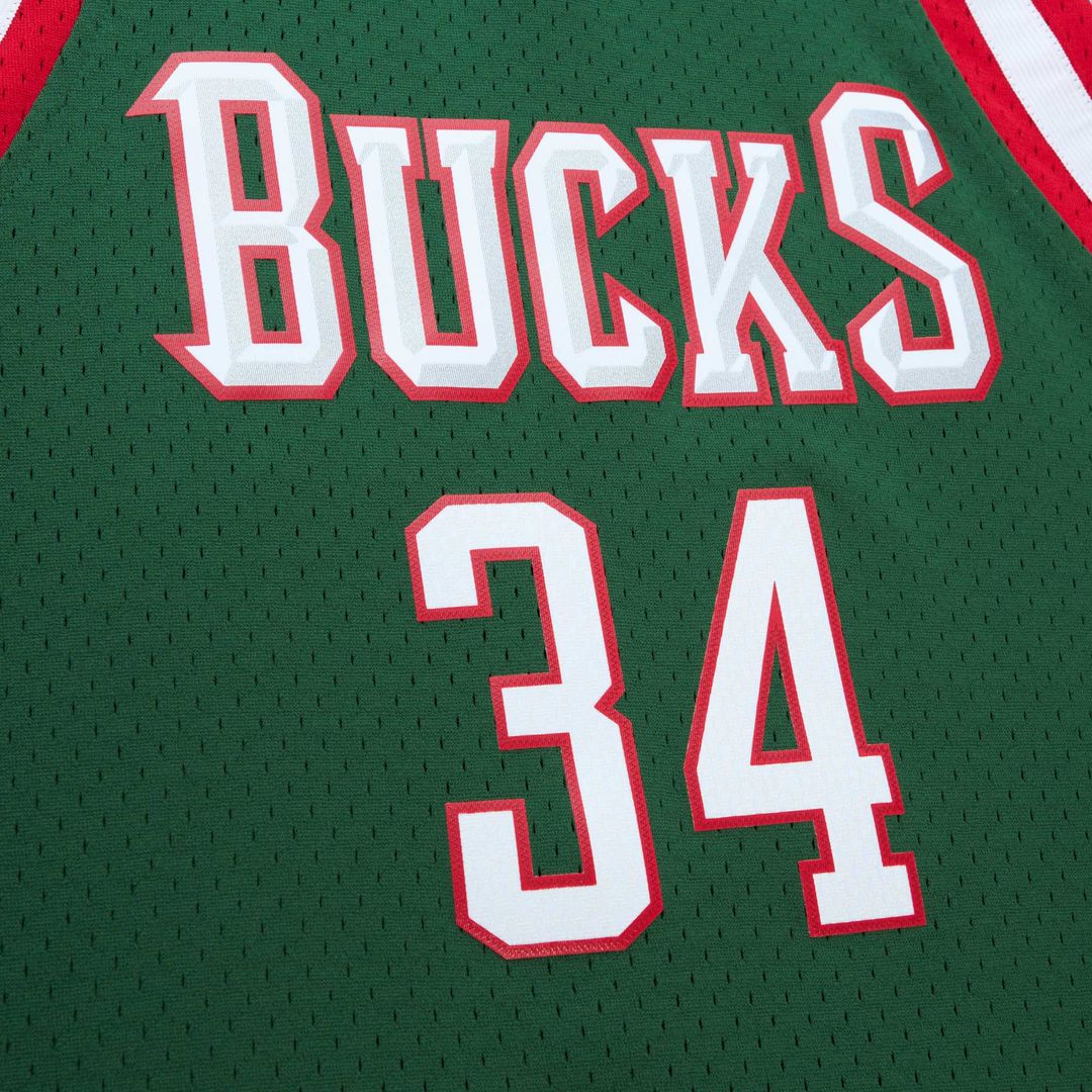 Milwaukee Bucks Giannis Antetokounmpo Mitchell & Ness 2013/14 Hardwood Classics Swingman Jersey - Hunter Green