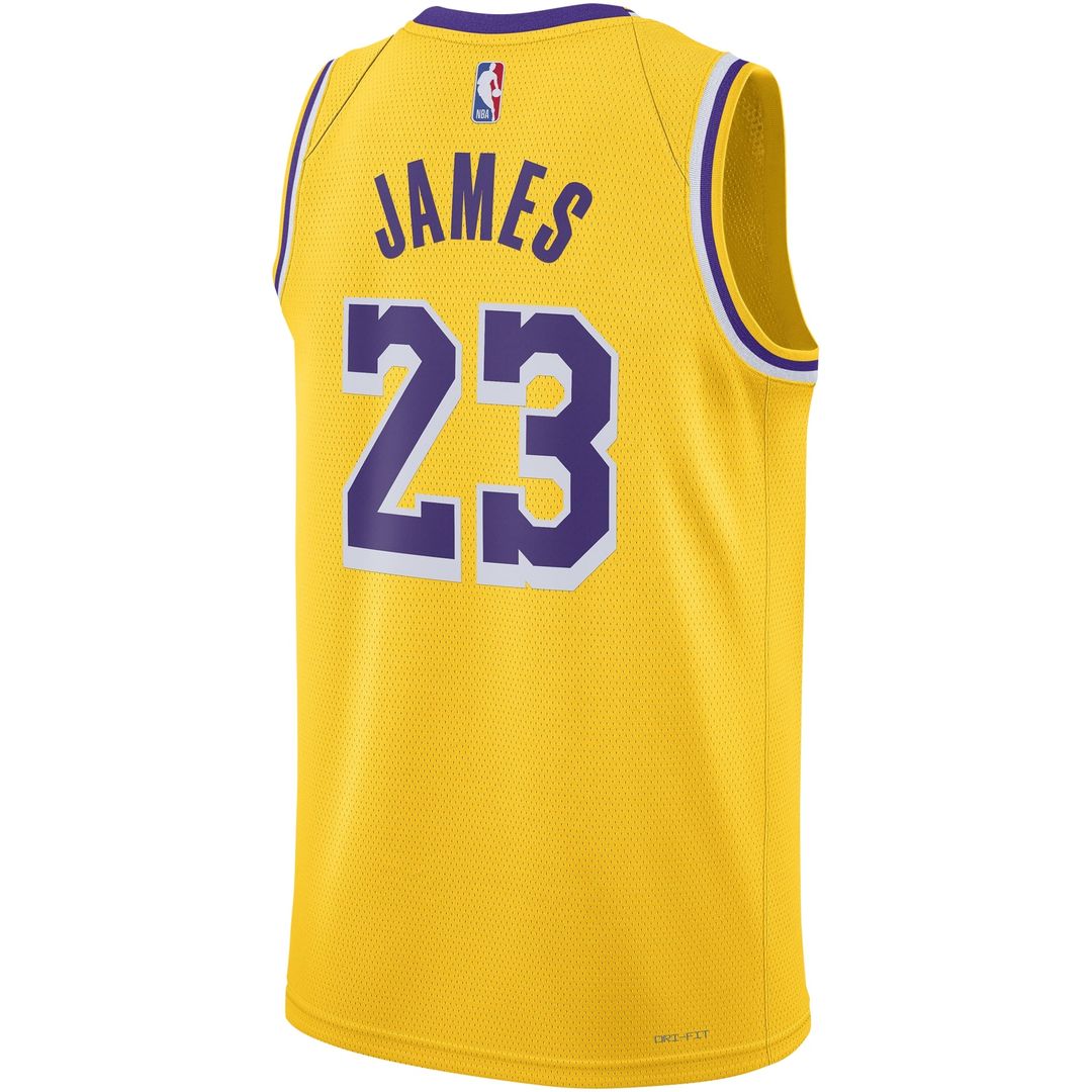 Los Angeles Lakers LeBron James Nike Unisex Swingman Jersey - Association Edition - White