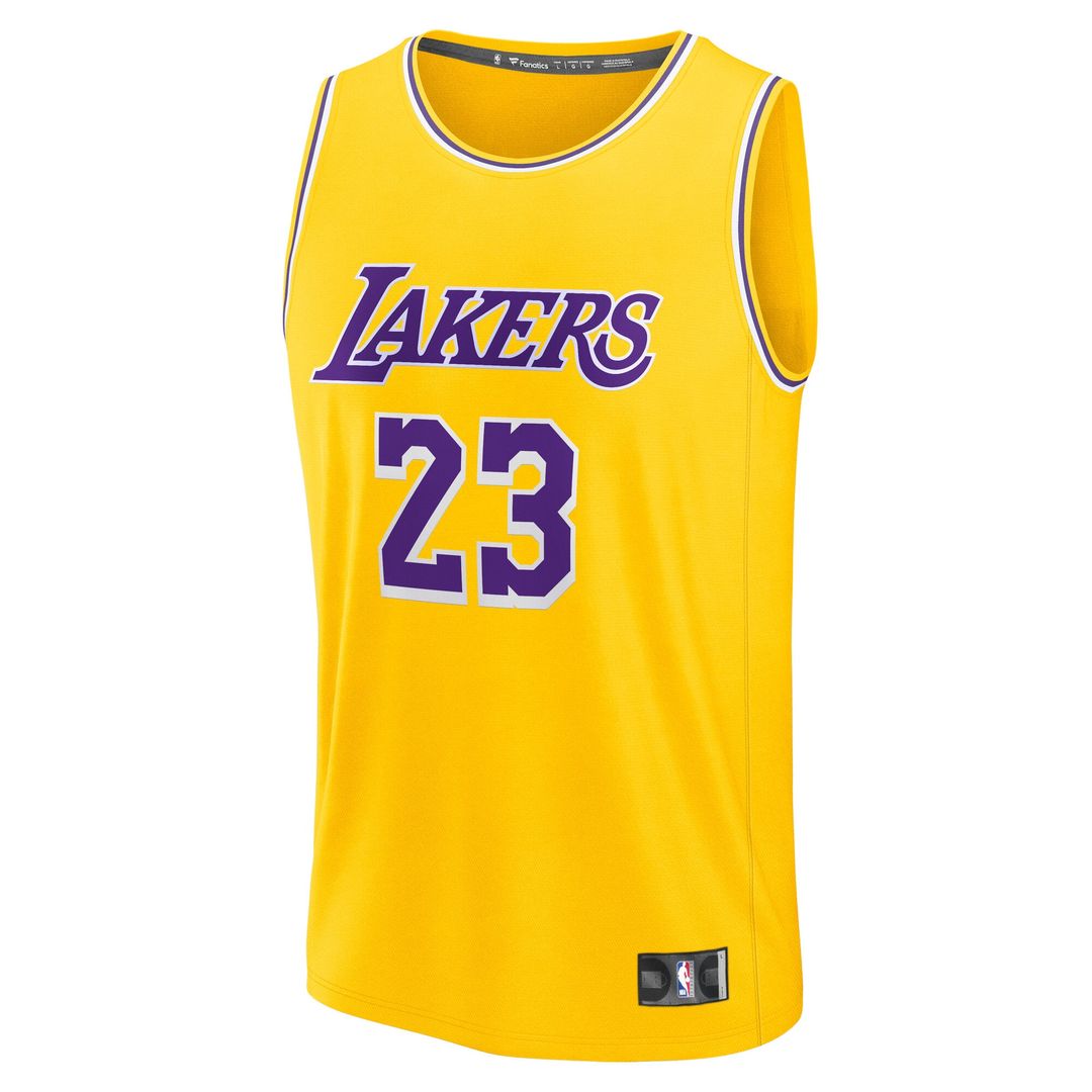 Los Angeles Lakers LeBron James Fanatics Youth Fast Break Replica Player Jersey - Icon Edition - Gold