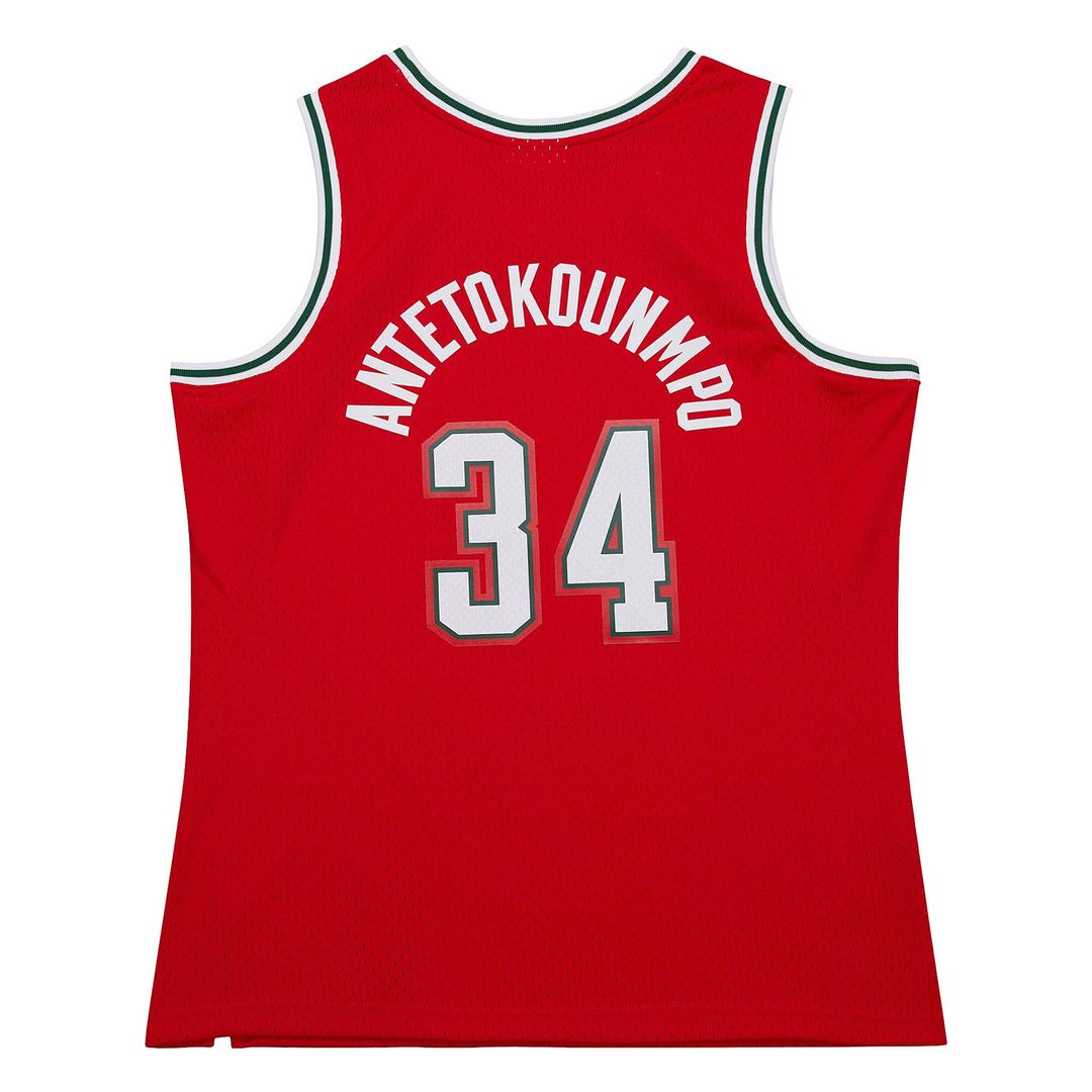 Milwaukee Bucks Giannis Antetokounmpo Mitchell & Ness 2014/15 Hardwood Classics Swingman Jersey - Red