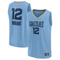 Memphis Grizzlies Ja Morant Fanatics Fast Break Replica Player Jersey - Statement Edition - Light Blue