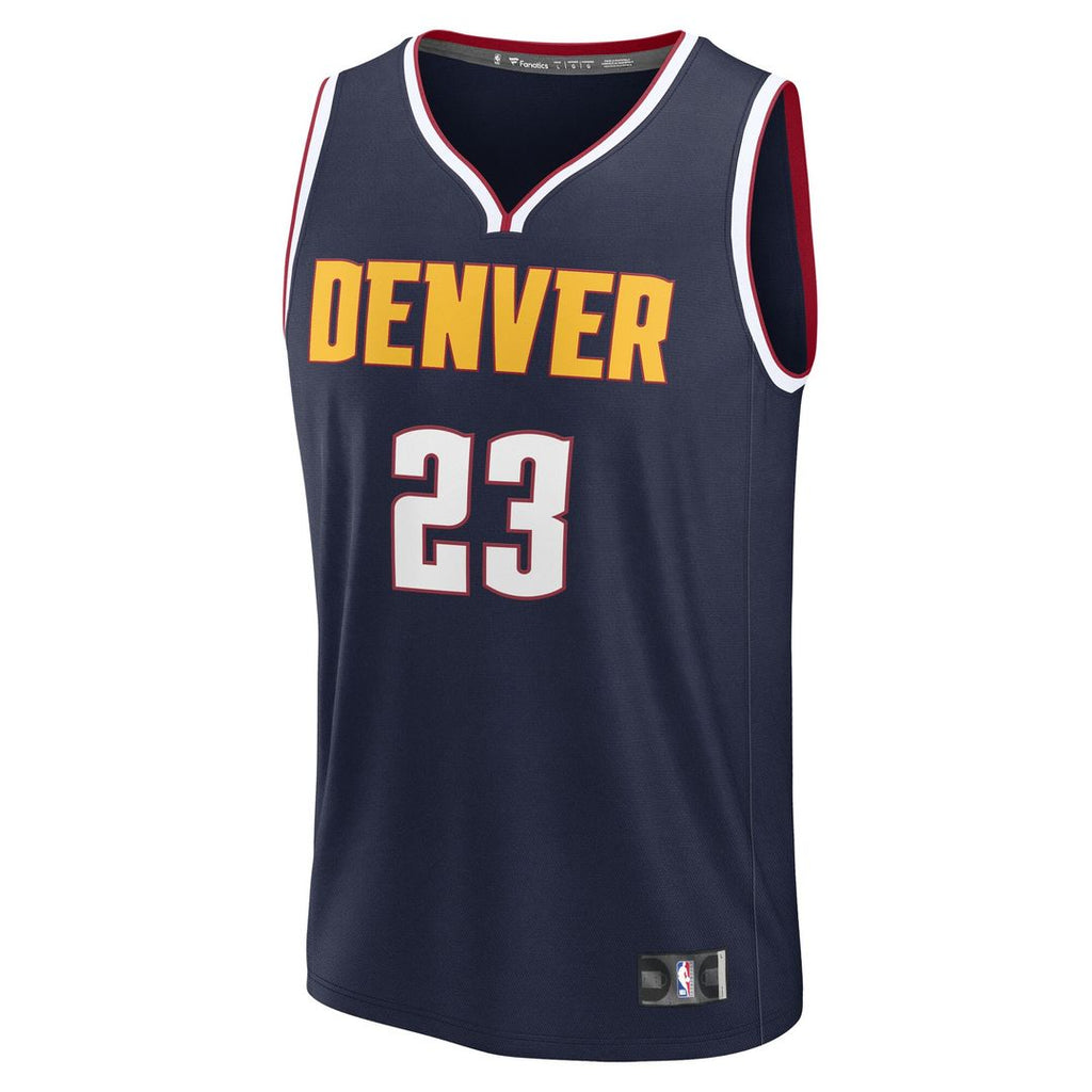 Denver Nuggets Cameron Johnson Fanatics Fast Break Replica Jersey - Navy - Icon Edition
