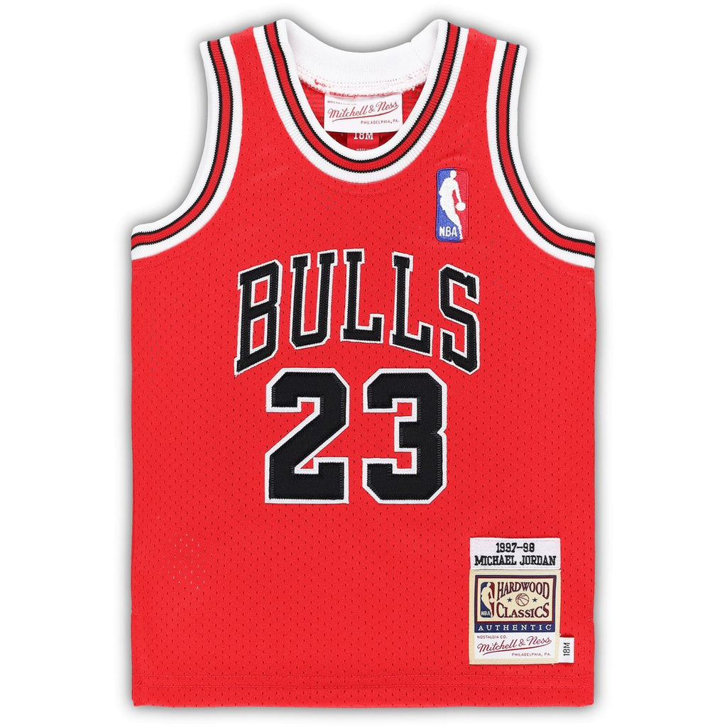 Chicago Bulls Michael Jordan Mitchell & Ness Infant 1996/97 Hardwood Classics Authentic Jersey - Black