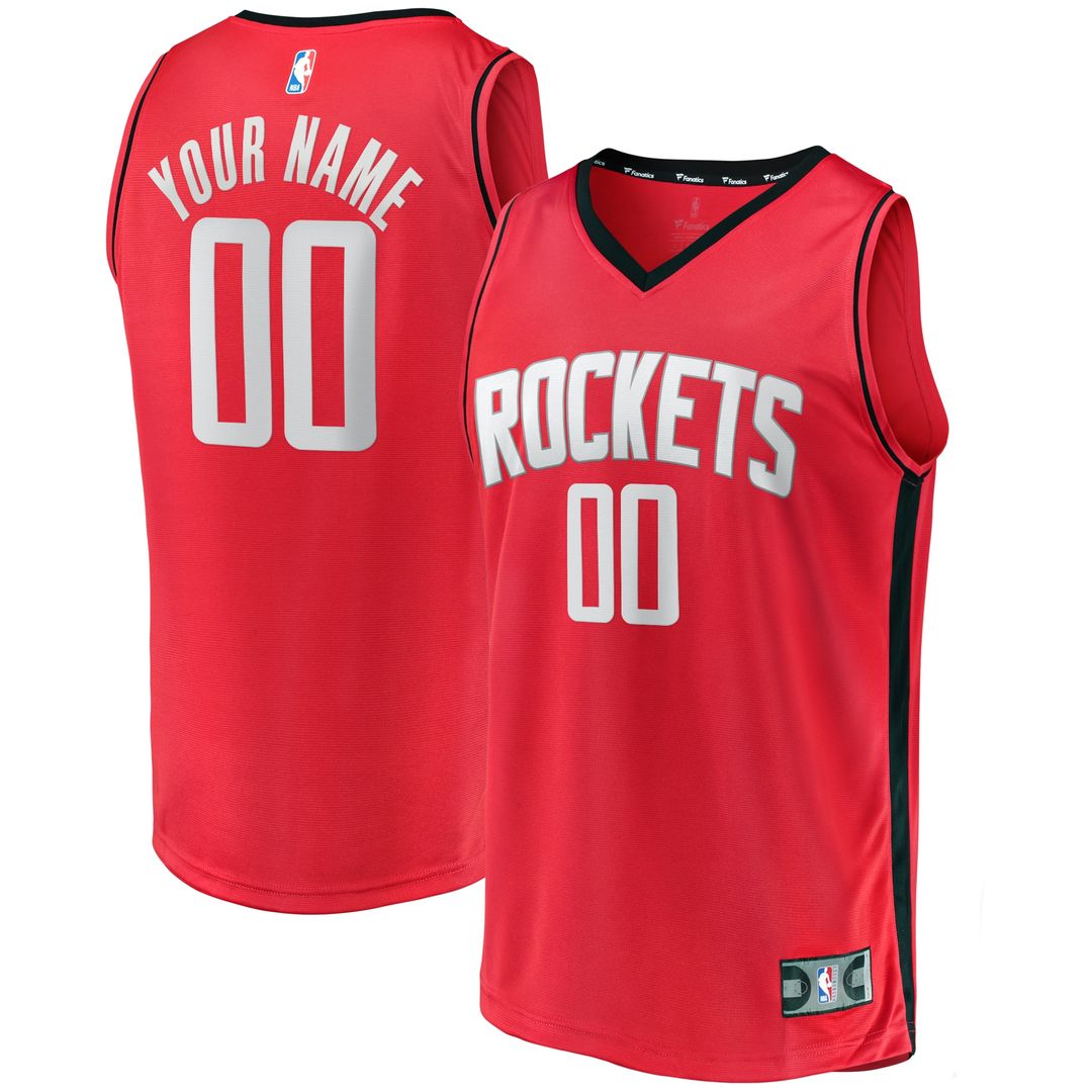 Houston Rockets Fanatics Fast Break Custom Replica Jersey - Icon Edition - Red