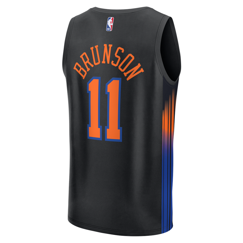 New York Knicks Jalen Brunson Fanatics Fast Break Jersey - Statement Edition - Black