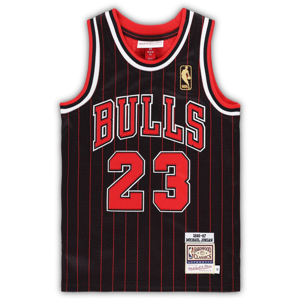 Chicago Bulls Michael Jordan Mitchell & Ness Preschool 1996/97 Hardwood Classics Authentic Jersey - Black