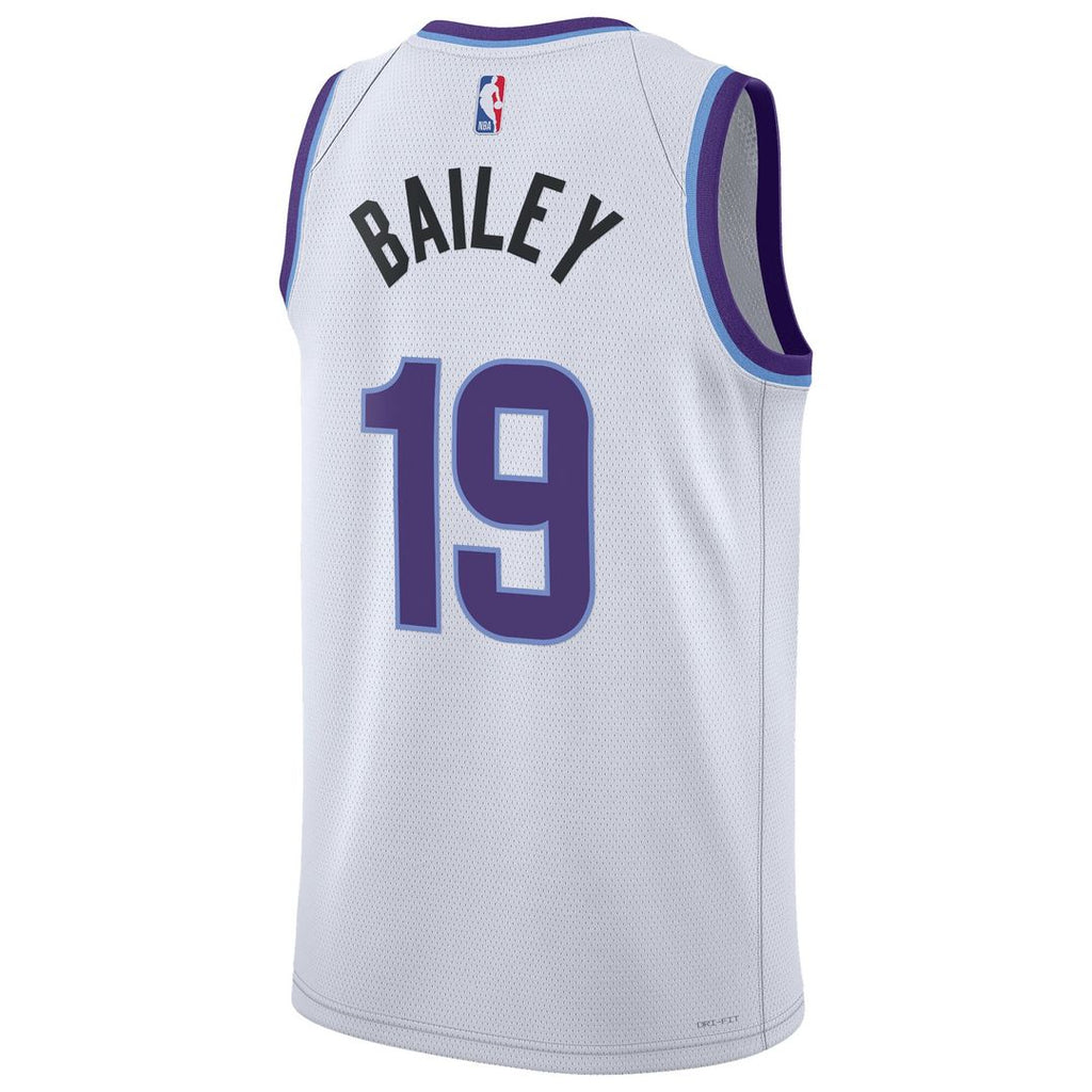 Utah Jazz Ace Bailey Nike Unisex Swingman Jersey - Association Edition - White