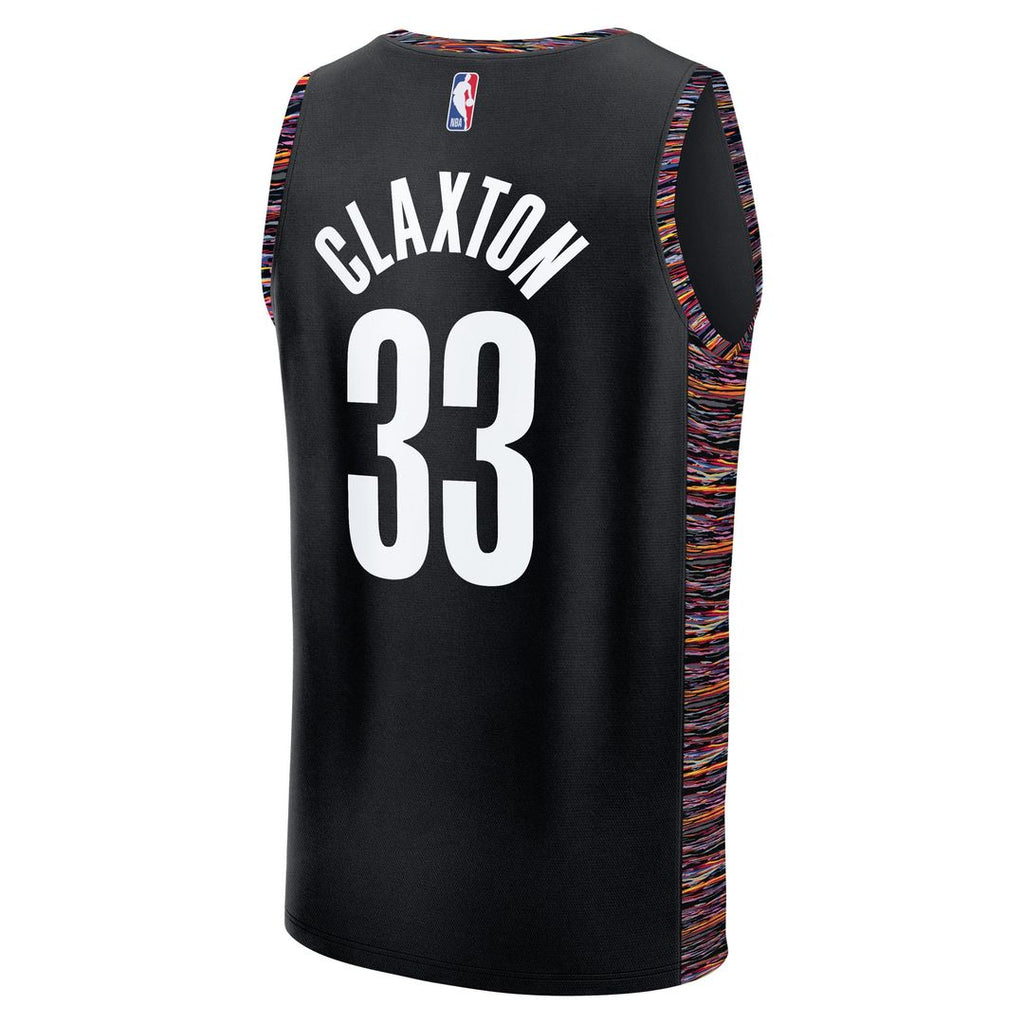 Brooklyn Nets Nic Claxton Fanatics 2025/26 City Edition Fast Break Jersey - Black