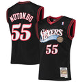 Philadelphia 76ers Dikembe Mutombo Mitchell & Ness Hardwood Classics Swingman Jersey - Black