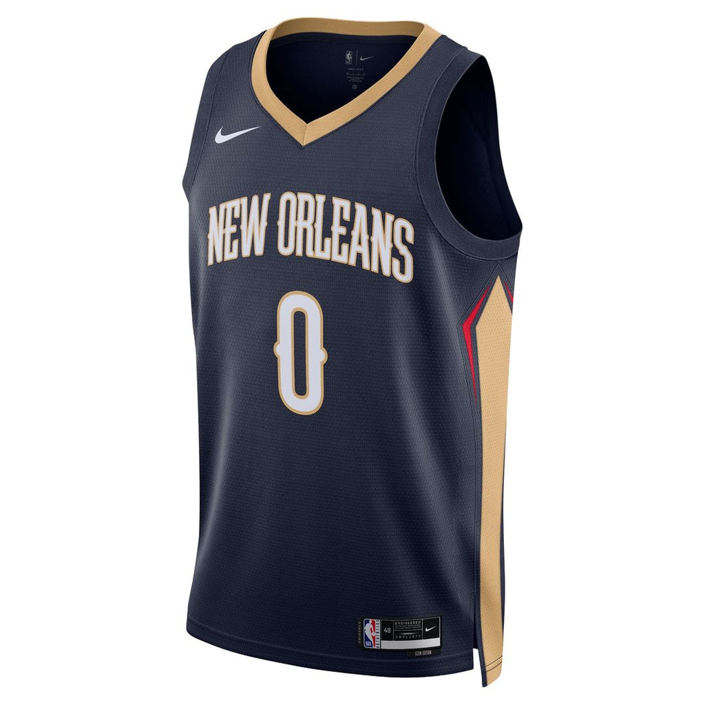 New Orleans Pelicans Jeremiah Fears Nike Unisex Swingman Jersey - Icon Edition - Navy